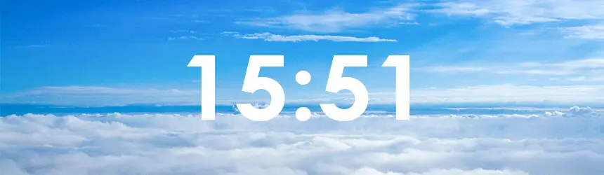 illustration Heure miroir inversée15h51